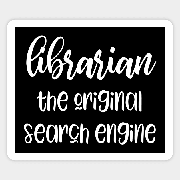 Funny Librarian Slogan Sticker by kapotka